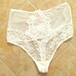 VS Bridal High Waist Lace Thong ADD ON